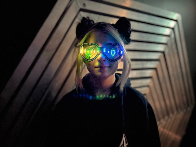 Heart Rave Glasses