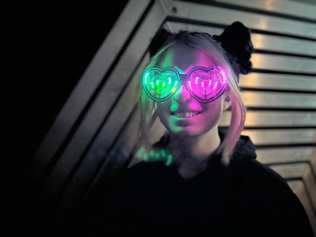 Heart Rave Glasses