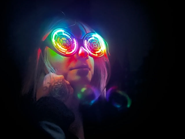 Circular Rave Glasses