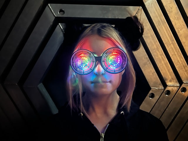 Circular Rave Glasses