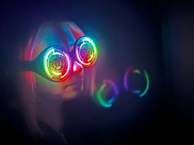 Circular Rave Glasses