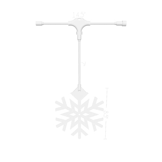 PREORDER Snowflake (Large) Waterproof, Outdoor Ready and XLights Ready