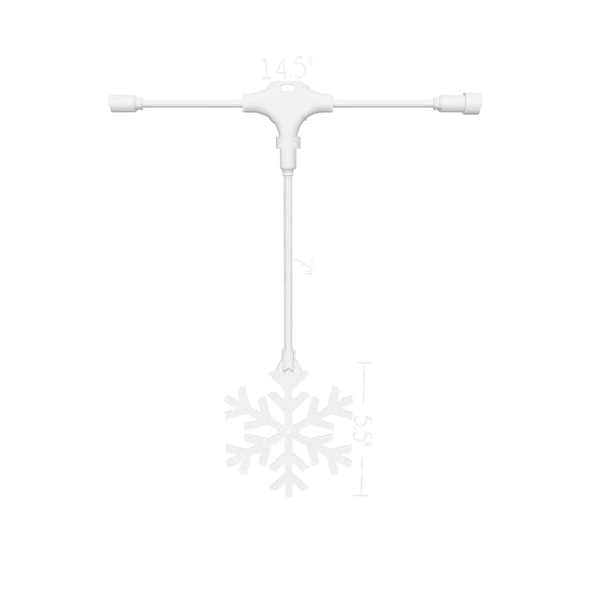 PREORDER Snowflake (Small) Waterproof, Outdoor Ready and XLights Ready