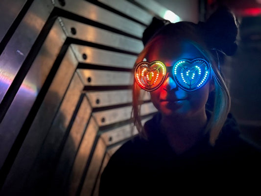 Heart Rave Glasses